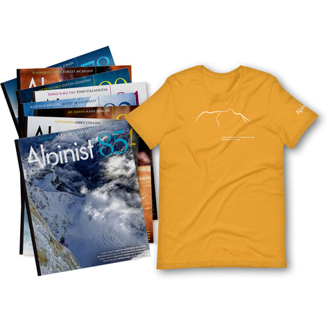 Alpinist 2-Year Subscription & Jannu, North Face T-shirt