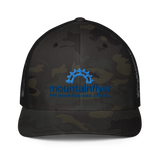 Mountain Flyer embroidered Flexfit mesh back hat