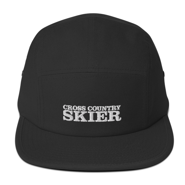 Cross Country Skier 5 Panel Camper Hat