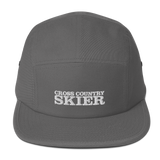 Cross Country Skier 5 Panel Camper Hat