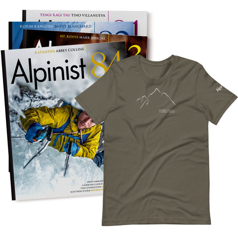 Alpinist 1-Year Gift Subscription & Grand Teton T-shirt