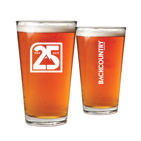 Backcountry 25th Anniversary Pint Glasses (Set of Two)