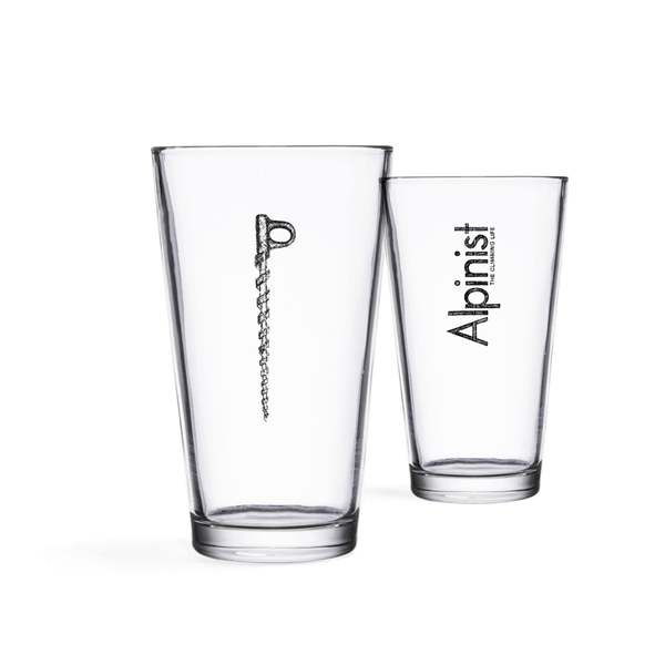 Alpinist Ice Screw Pint Glasses (Set of Two)