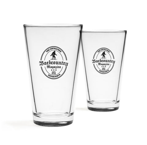 Backcountry 100% Fresh Pint Glasses (Set of Two)