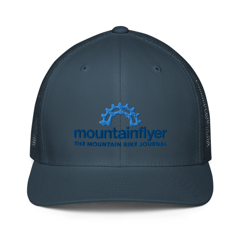 Mountain Flyer embroidered Flexfit mesh back hat