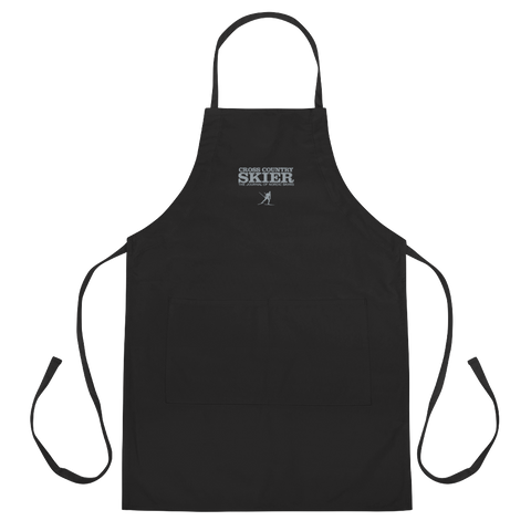 Cross Country Skier Embroidered Shop Apron