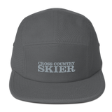 Cross Country Skier 5 Panel Camper Hat
